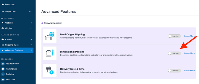 Enabling Dimensional Packing