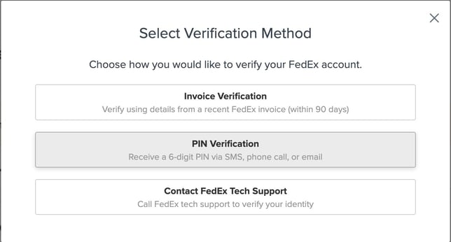FedExVerifcationMethod