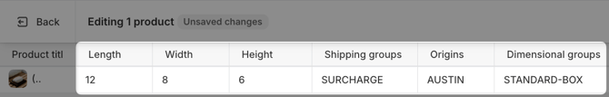 ShipperHQ metafields in Edit Shipping Properties in Shopify