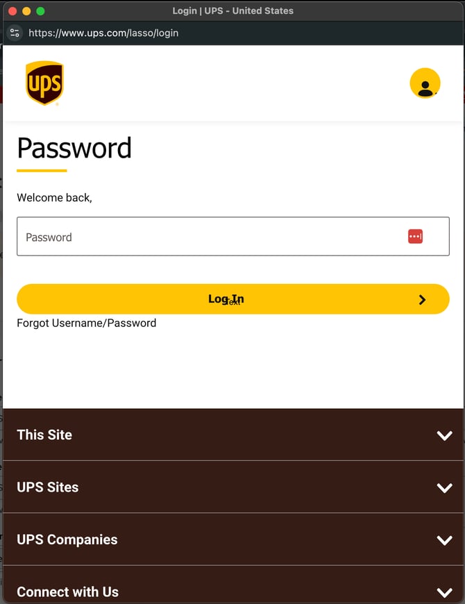 Reauthenticating Your UPS Account in ShipperHQ