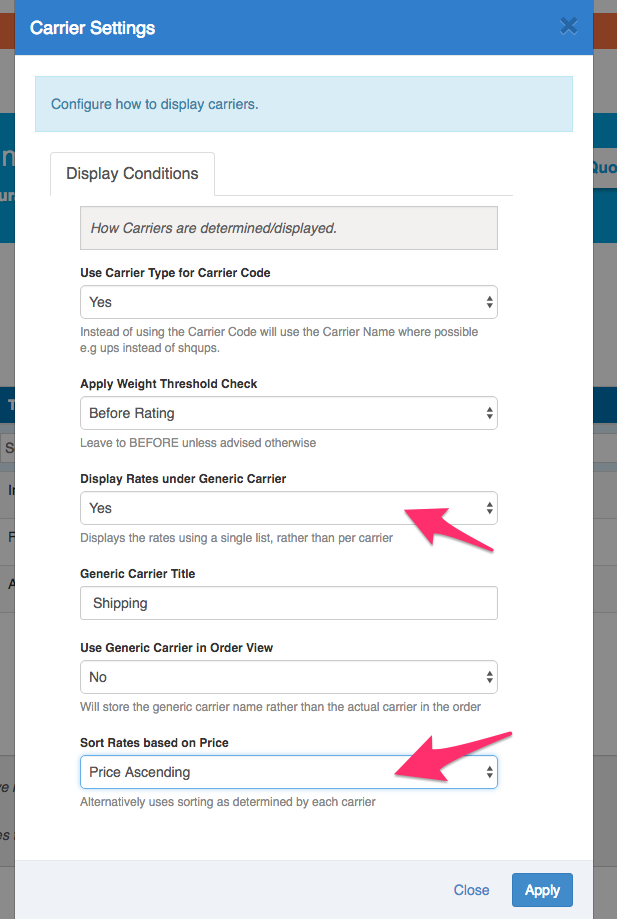 Set ShipperHQ to sort methods in the cart/checkout by price, placing the cheapest option at the top