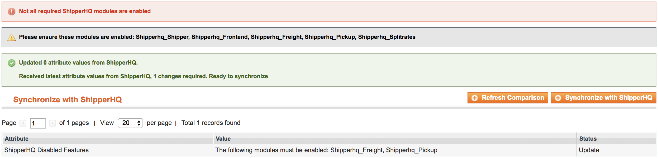 Modules to manually adjust.