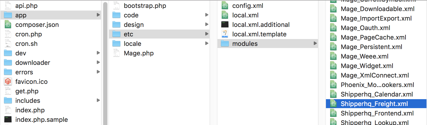 Manual module toggling.