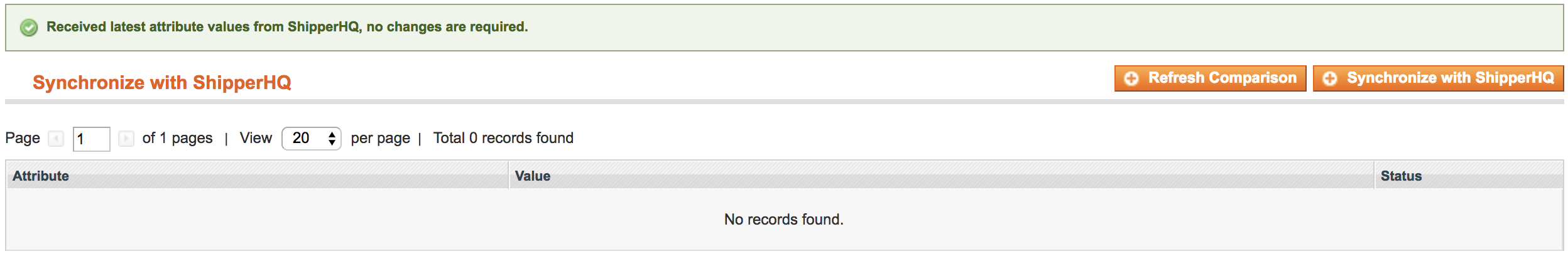 Result after synchronization completes.