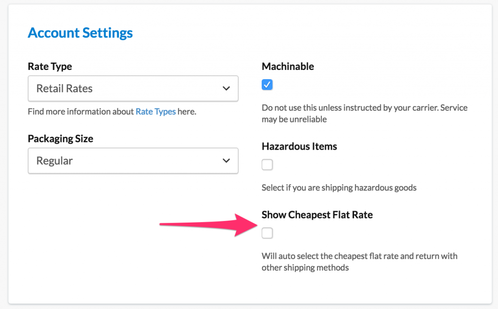 Option to show only the cheapest rate returned from USPS in ShipperHQ
