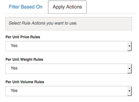 Turning on Per Unit rules in Carrier Rule Settings