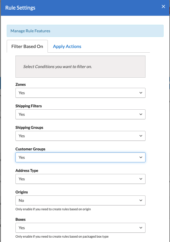 Location to enable Customer Groups from shipping rules settings.