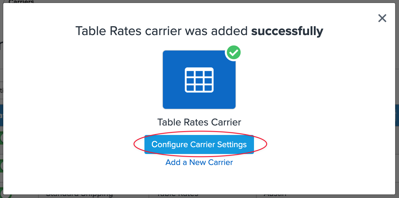 Configure Carrier Settings