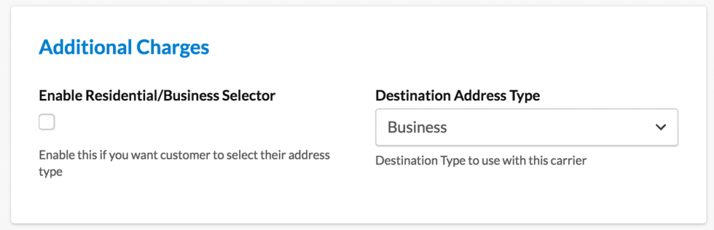 Select a Default Destination Address type which will be used as the initial value of the selector