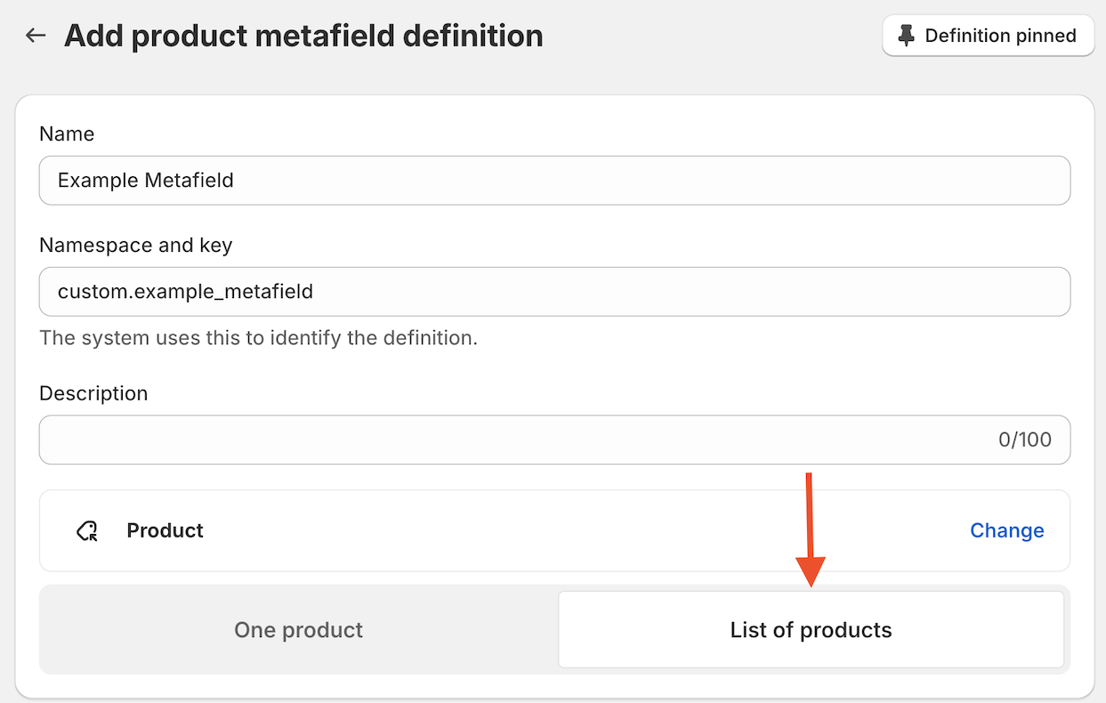 Assign Custom Metafield | List of Products
