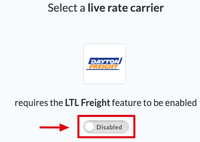 Enable to use Dayton Freight LTL in ShipperHQ