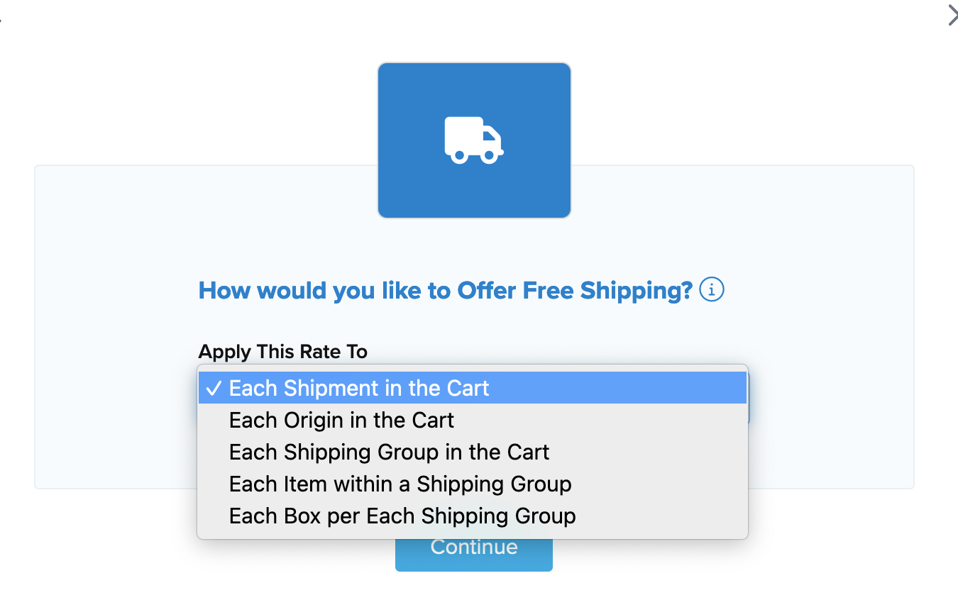 Setting to select how the free shipping should be applied to cart.