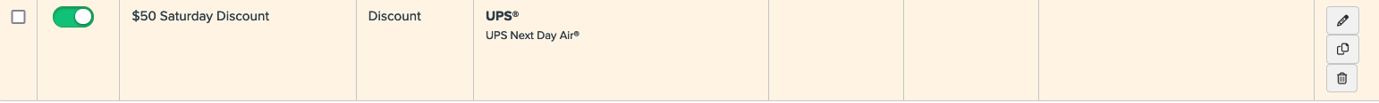 Search for the shipping rule from the list of shipping rules in All Shipping Rules option. It will appear at the end of the list.